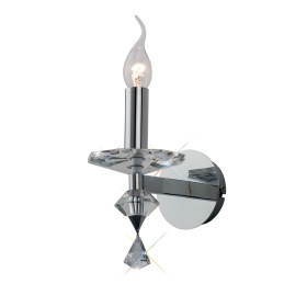 Renzo Crystal Wall Lights Diyas Armed Wall Lights Renzo Crystal Wall Lights Diyas Armed Wall Lights